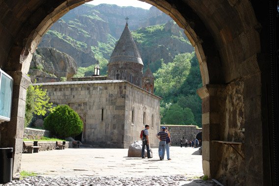 Marvel at the view of Mt Ararat from Khor Virap Monastery in Armenia