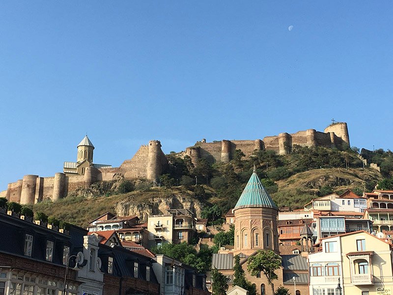Wander through the delightful old town of Tbilisi and explore fascinating historical sites including the Alaverdi Cathedral and Ikalto Monastery 