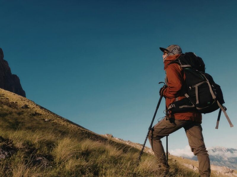 Mongolia hiking remote mountains