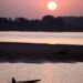 Sunset on Mekong river, Vientiane, Laos